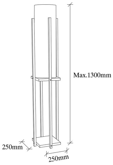 Állólámpa 1xE27/40W/230V bézs