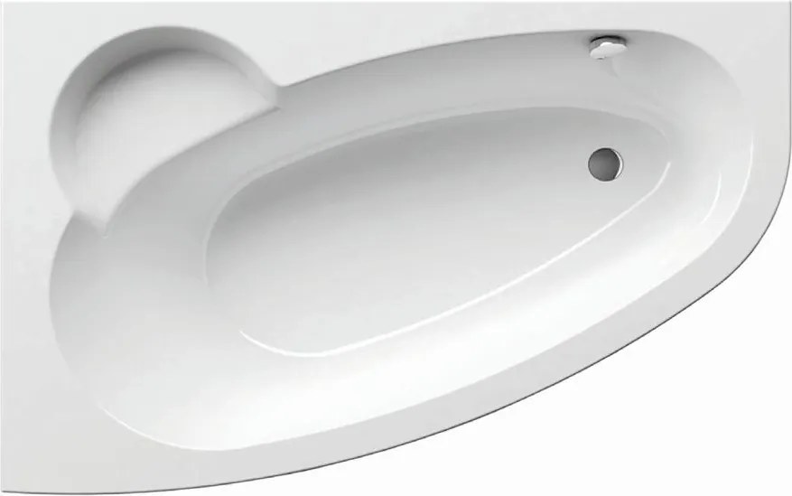 Ravak C461000000 - Sarokkád ASYMMETRIC 160x105 cm akril/fehér