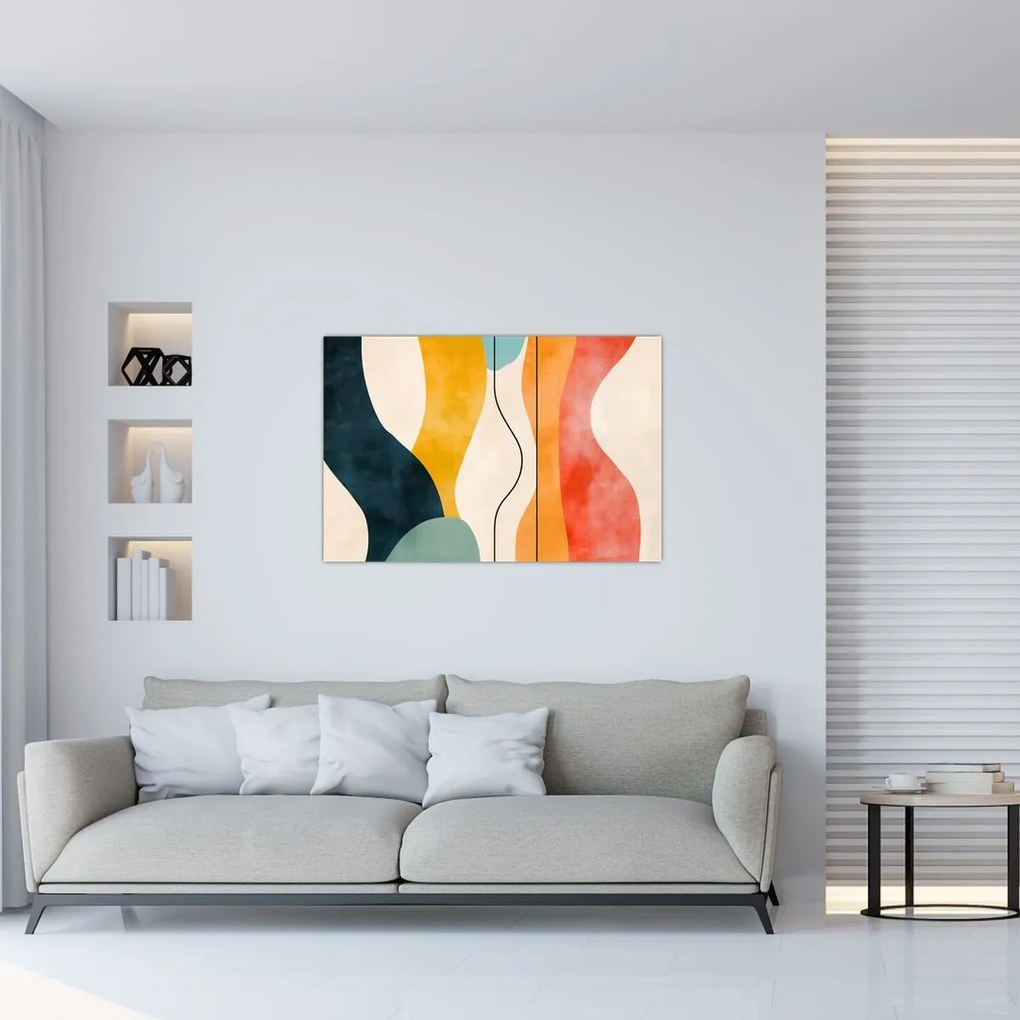 Kép - Minimalista színes illusztráció II. (90x60 cm)