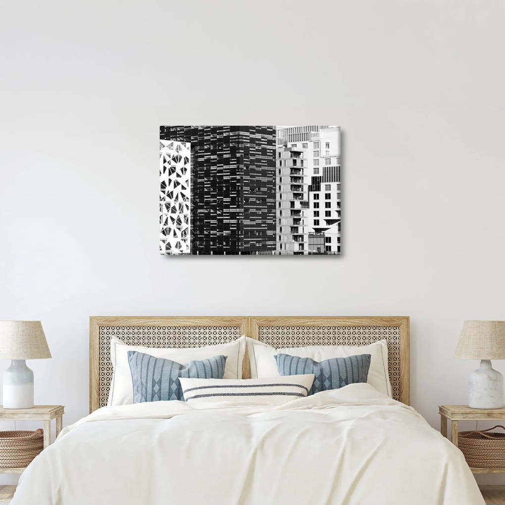 Fekete-fehér építészet képe (70x50 cm)