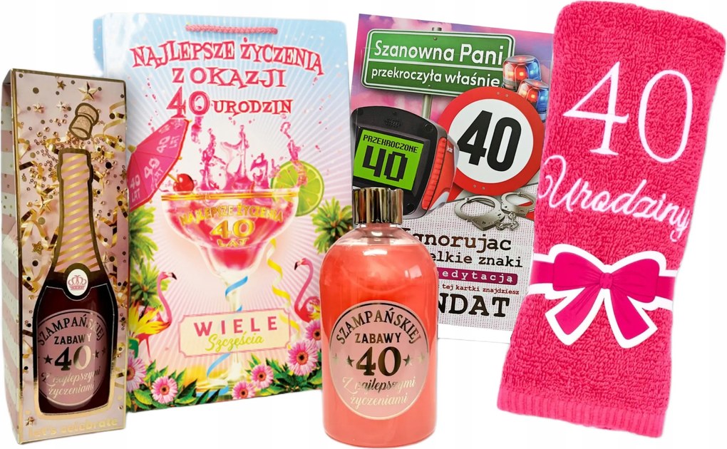 Ajándék 40. Születésnapra Női Kolléganőnek Törölköző Szett Képeslap