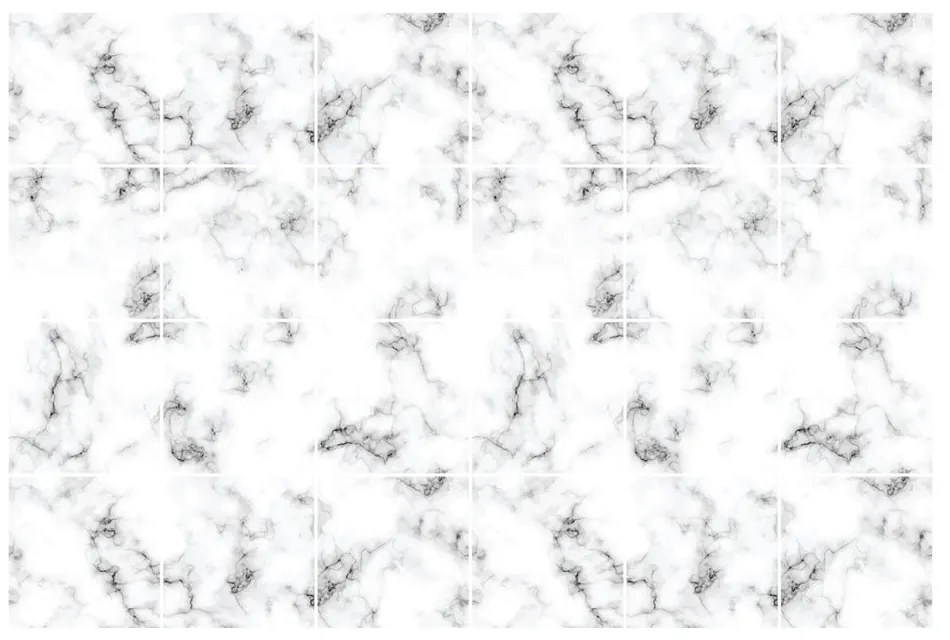 Black and White Marble 24 db-os falmatrica szett, 10 x 10 cm - Ambiance