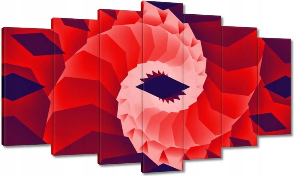 Vászonkép 140x80 Piros kanyar