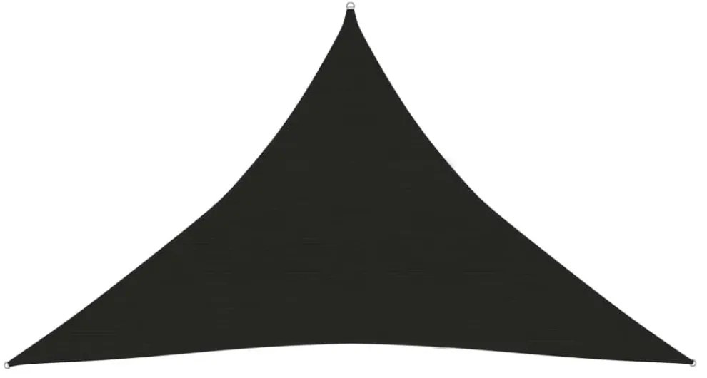 fekete HDPE napvitorla 160 g/m² 5 x 5 x 6 m