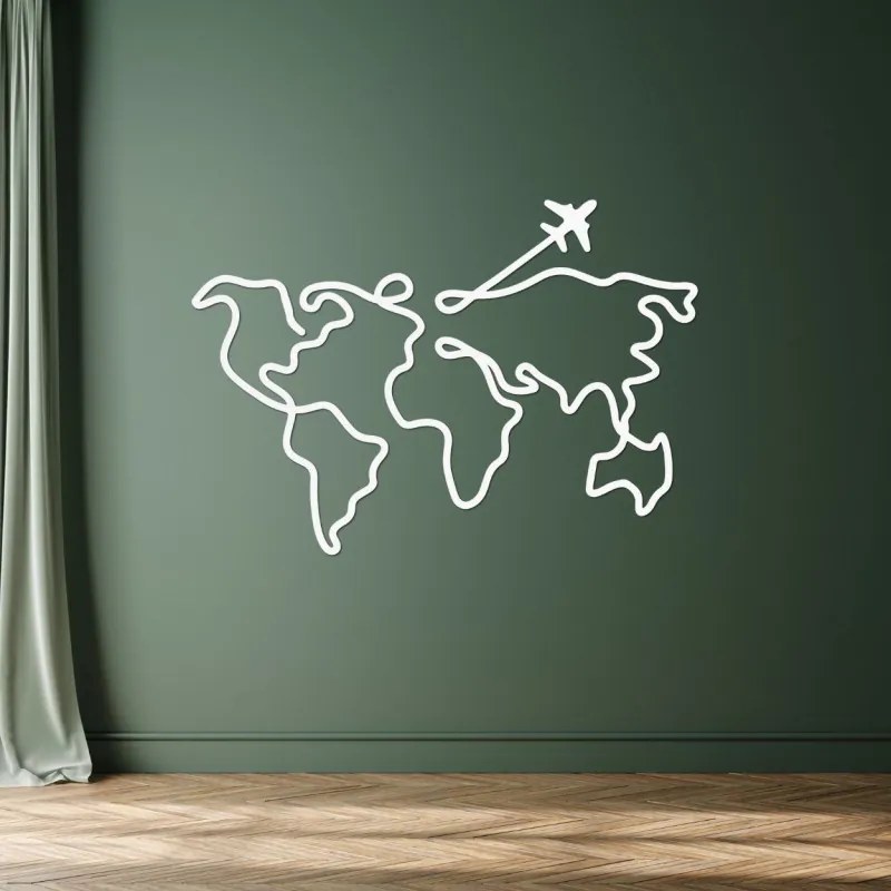 Designer fa világtérkép falra | WorldLines