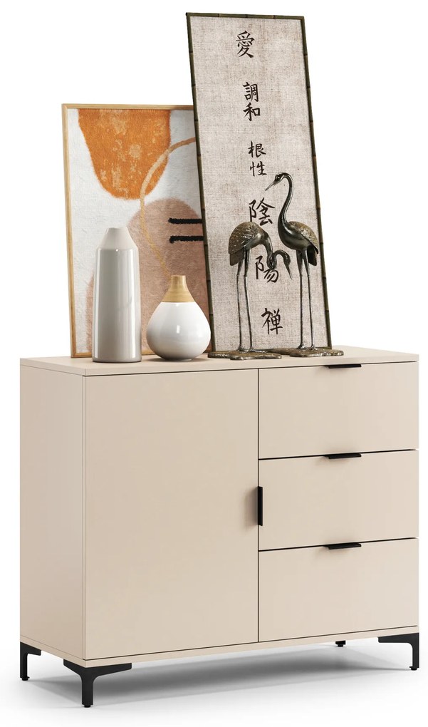 Mazzoni LANA K-100S komód Bézs (Pezsgő) - FIÓKOS KOMÓD