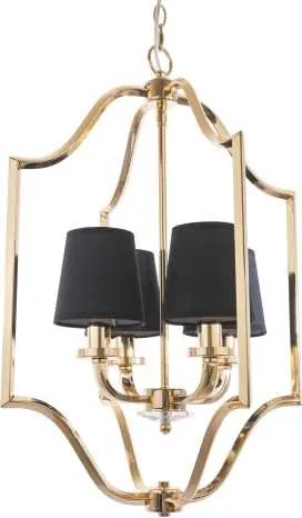 Cosmolight glamour klasszikus csillár new york fekete arany cosp04667au-bk