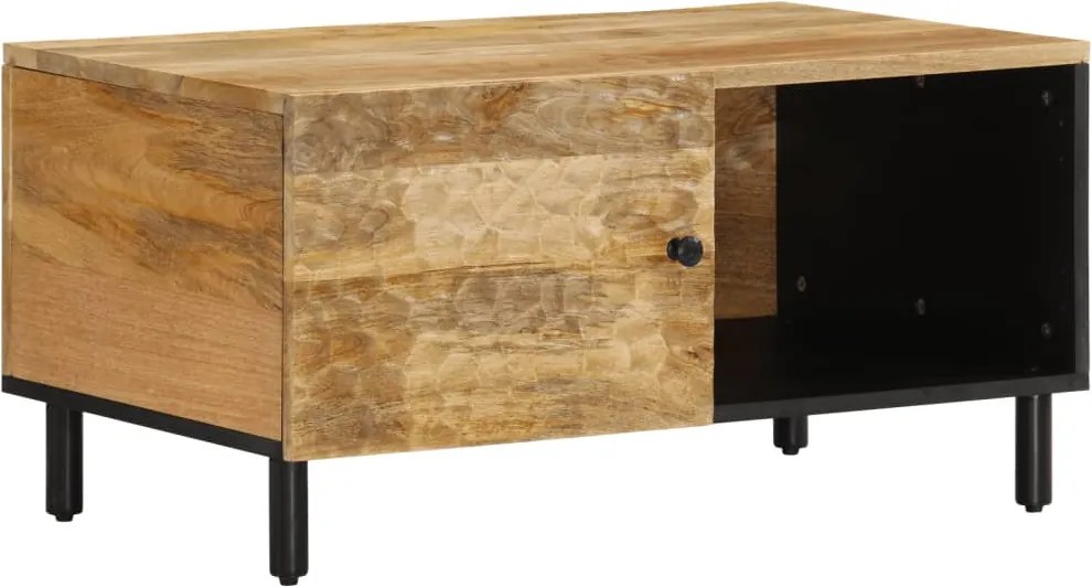 vidaXL tömör mangófa dohányzóasztal 80 x 50 x 40 cm