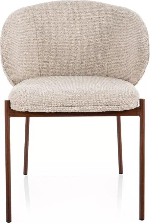 Kioto D étkezőszék világosbézs/dió