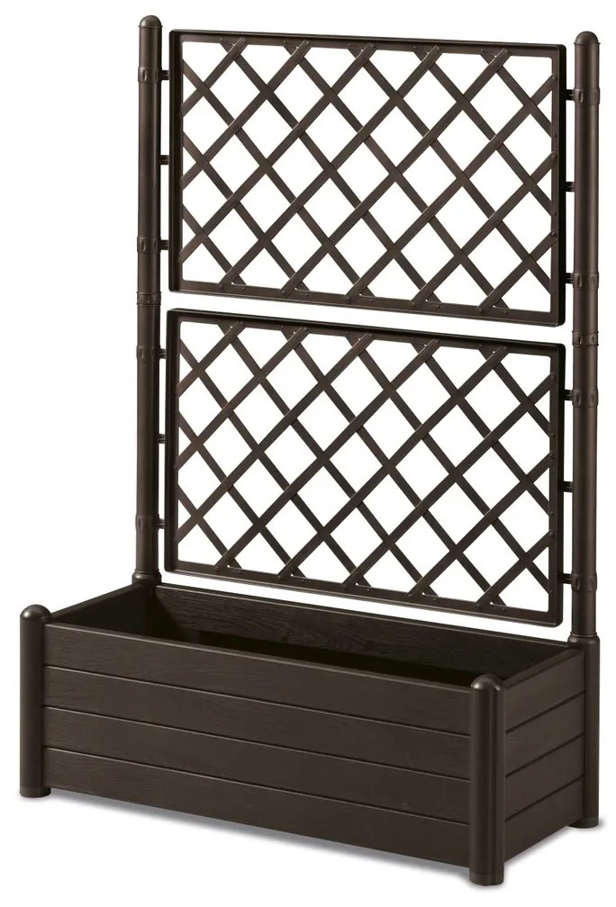 STEFANPLAST Láda 80 L ráccsal/ráccsal, barna