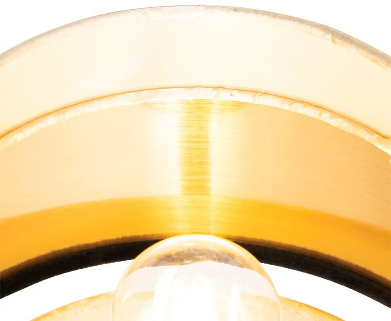 Modern asztali lámpa fekete arannyal - Elif