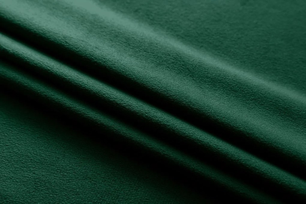 Sötétzöld fényzáró függöny VELVET 140x270 cm Felfüggesztés: Hullámos sínszalag