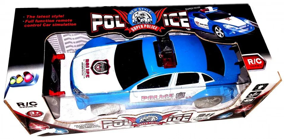 R/C Távirányítós Police Rendőr Autó Audi RS Rendőrautó 23 Cm