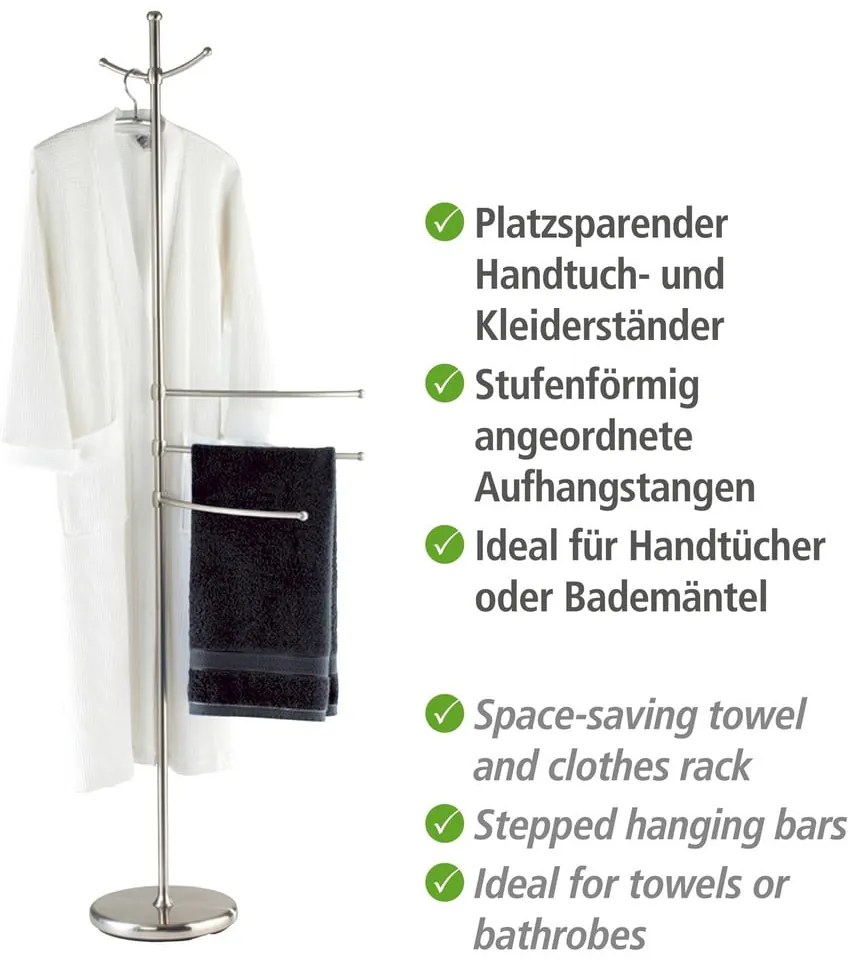 Adiamo kéztörlő és fürdőköpeny állvány - Wenko