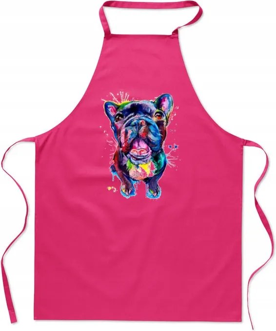 Konyhai Kötény Színes Francia Bulldog Divatos