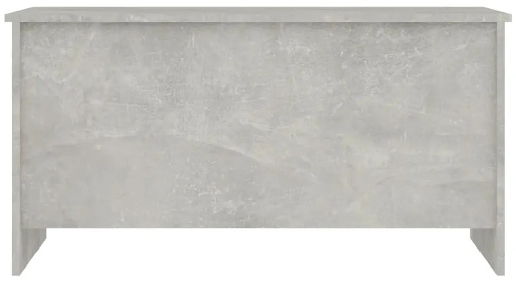 Betonszürke szerelt fa dohányzóasztal 102 x 55,5 x 52,5 cm