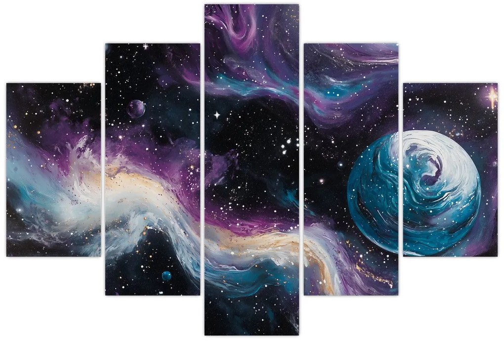 Kép - Festett univerzum (150x105 cm)
