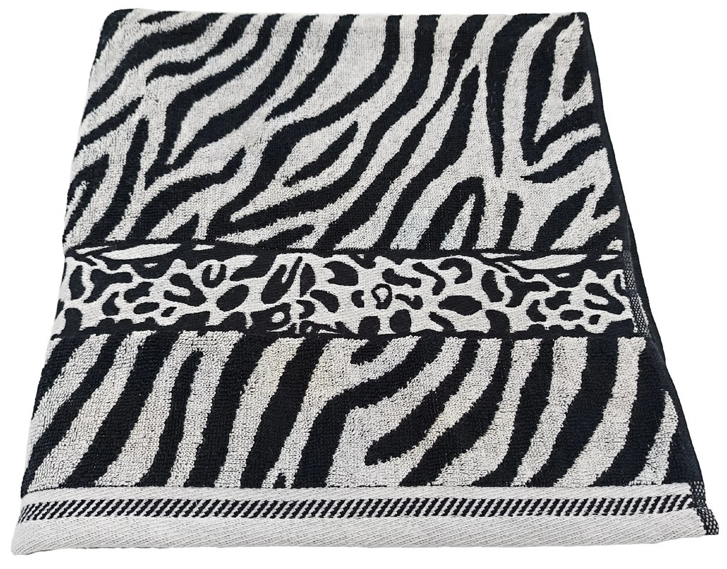 ZEBRA fehér frottír törülköző