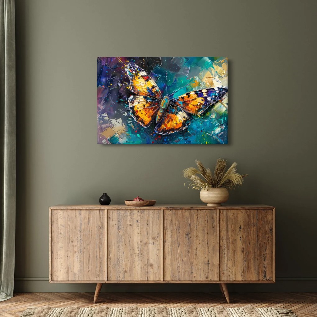 Kép - Pillangó, olajfestmény (90x60 cm)