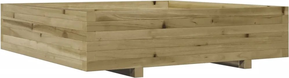 vidaXL impregnált fenyőfa kerti virágtartó 100 x 100 x 26,5 cm