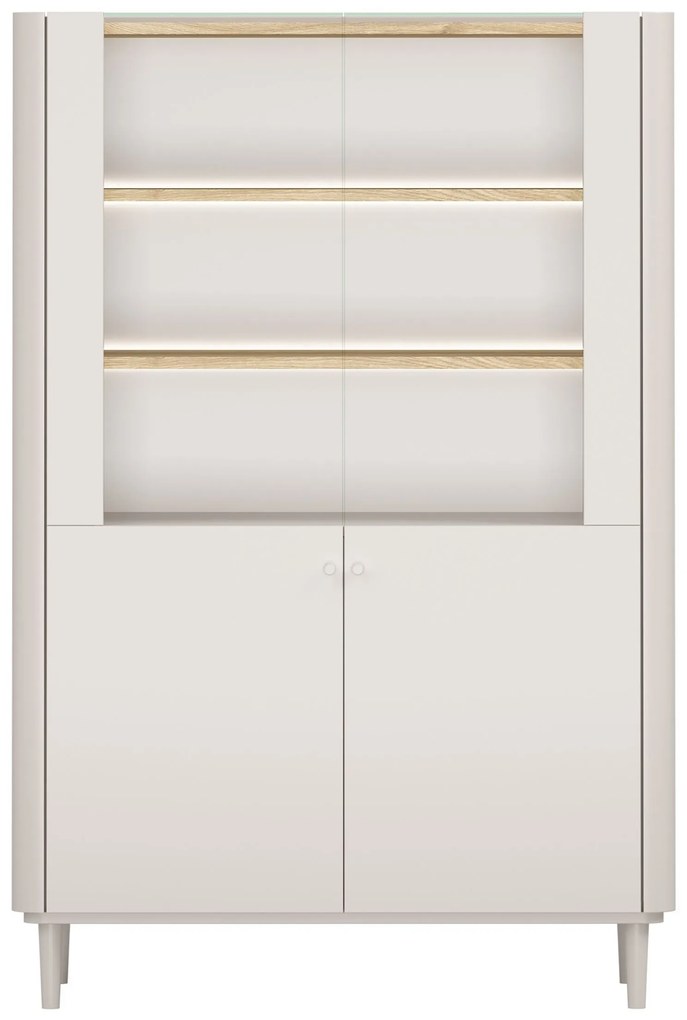 Elivo vitrin 100 cm - kasmír / olajozott tölgy