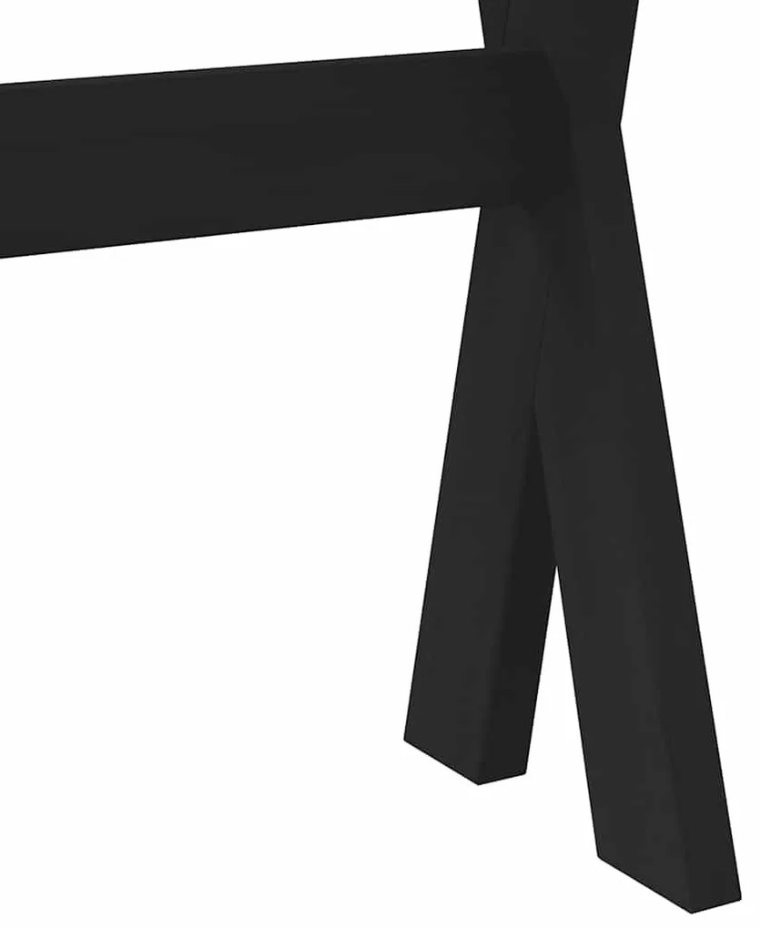 konzolasztal NOAIN X alakú lábak 120x30x75 cm tömör fa fenyőfa