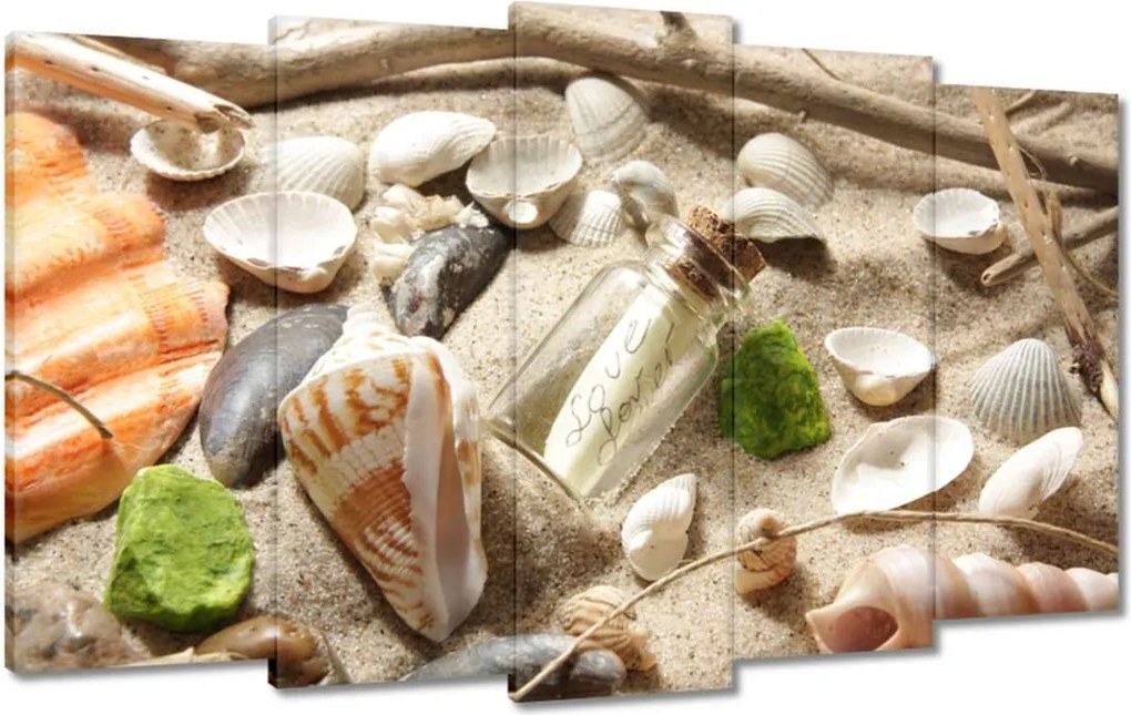 Festmények 100x60 Tengerparti kompozíció