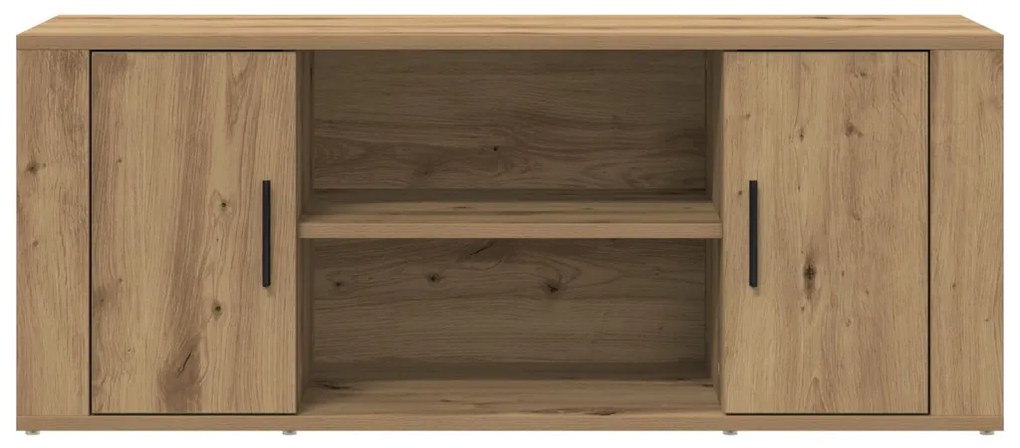 Televíziós Szekrény Mesterien Részletezett Tölgy 100x35x40 cm Mérnöki Fa