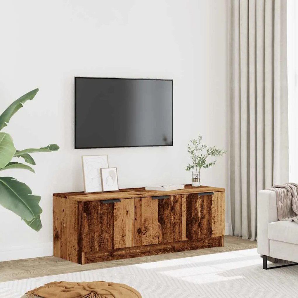 TV szekrény Régi fa 102x35x36,5 cm Gépelt fa