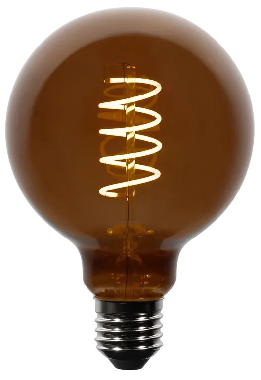 5 darabos E27 dimmelhető LED izzókészlet G95 barna 4W 120 lm 1800K