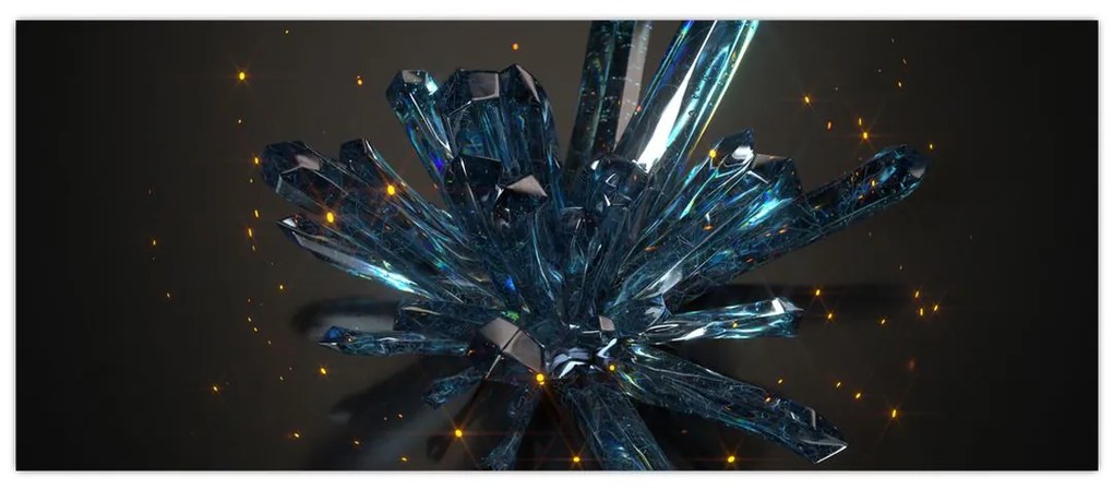 Kristály kép (120x50 cm)