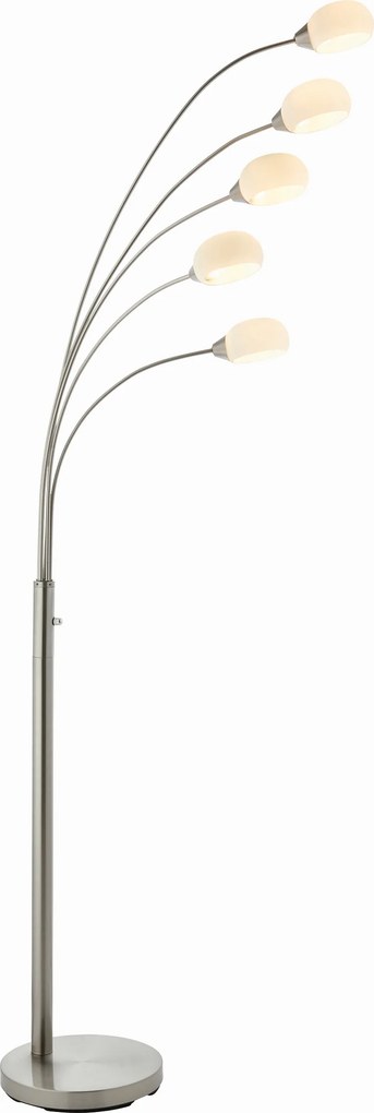 Endon modern LED állólámpa jaspa fehér szatén nikkel end76568
