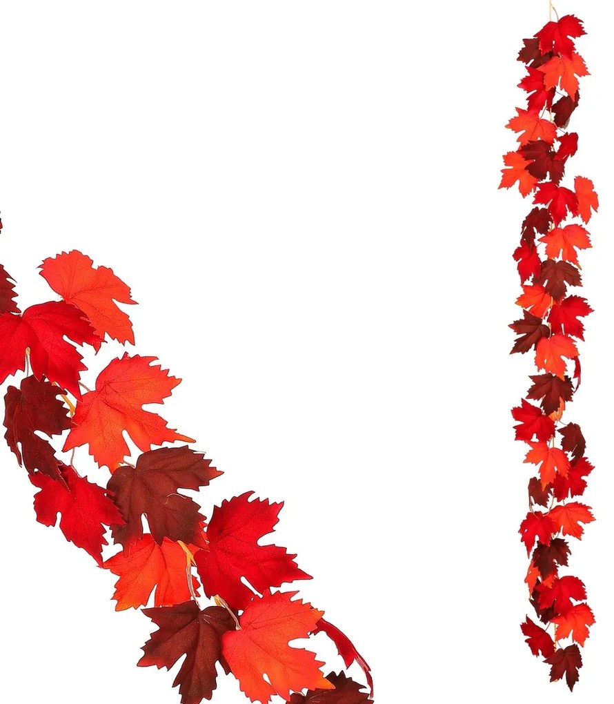 Őszi műfüzér Juhar sötétvörös, 170 cm