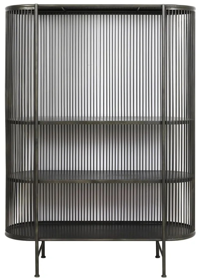 Fekete fém magas komód 119x161 cm Yinthe - Light & Living