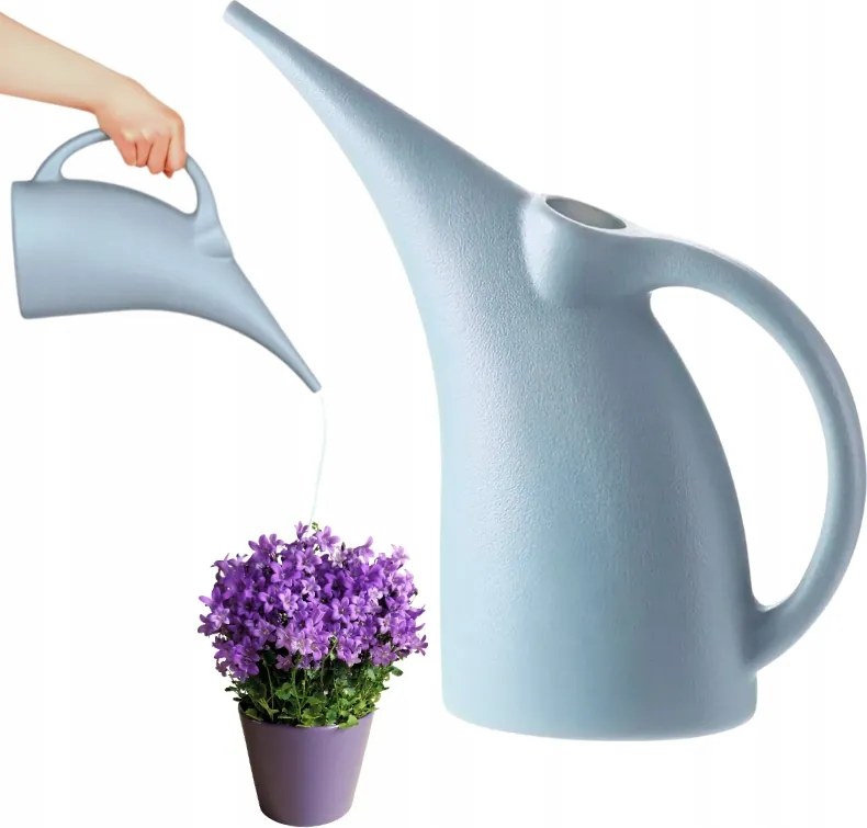 Kerti locsolókanna 2L műanyag hosszú kifolyócső a növények virágainak öntözéséhez
