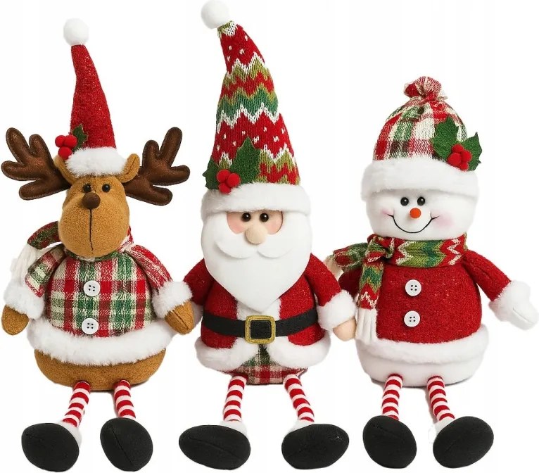 Karácsonyi Törpe Mikulás Rén Szarvas Hóember Gnóm Karácsonyi Dísz