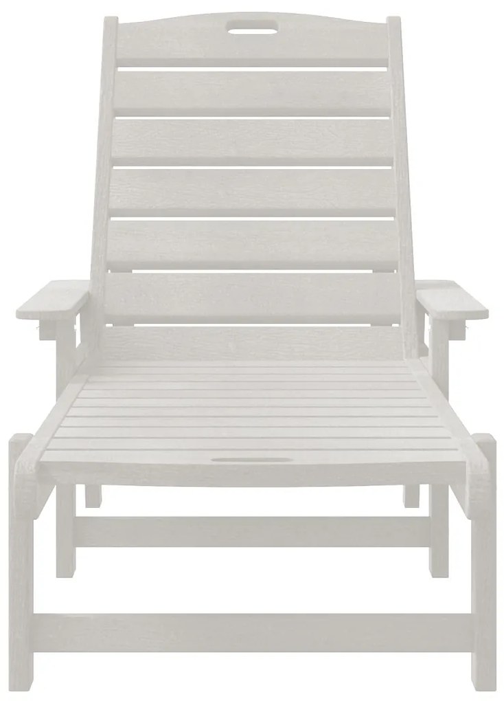 Napozóágy Fehér 53x162x98.5 cm HDPE
