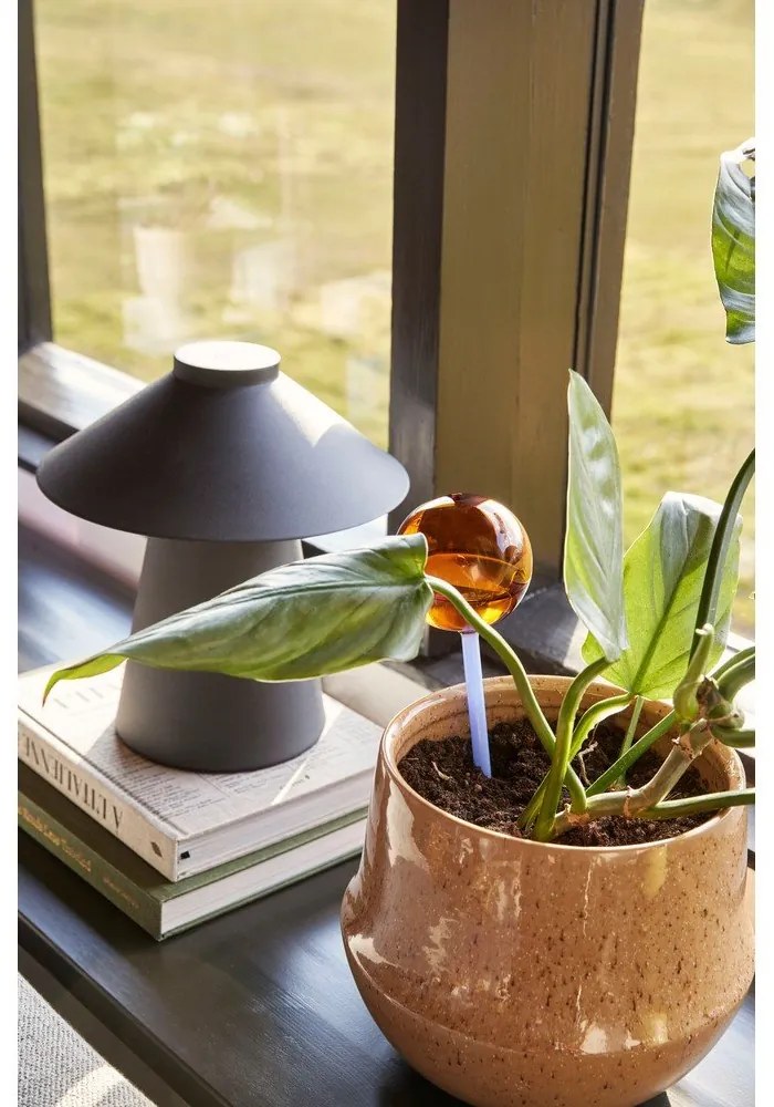 Kék-barna üveg öntözőgömb Flora - Hübsch