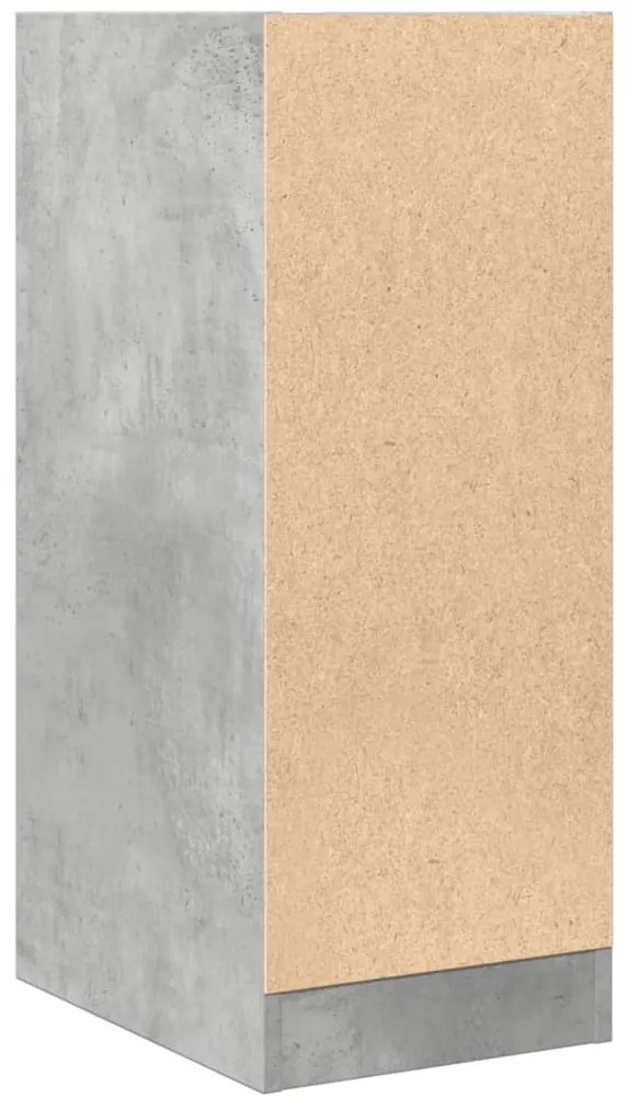 betonszürke szerelt fa patikaszekrény 30 x 41 x 77,5 cm