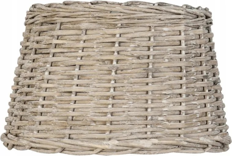 Barna rattan kerek lámpaernyő Joep 30x19 cm