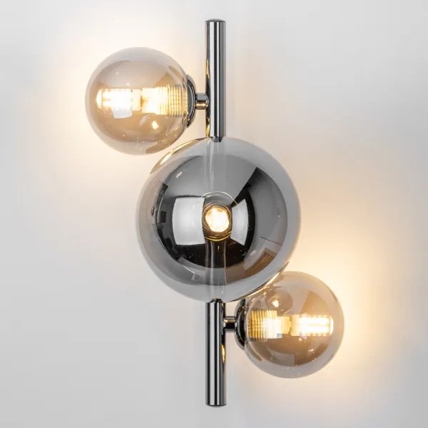 Brilagi - LED fali lámpatest MILLA 3xG9/3W/230V fekete króm/füstszínű