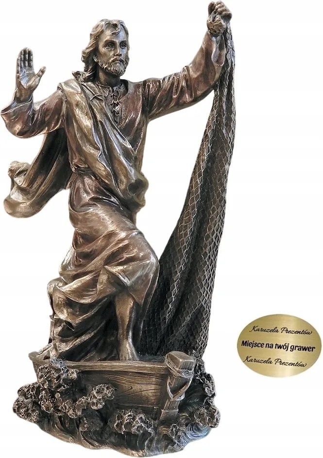 Jézus A Csónakban A Tóban Szimbolikus Hálóval Ajándék A Papnak V