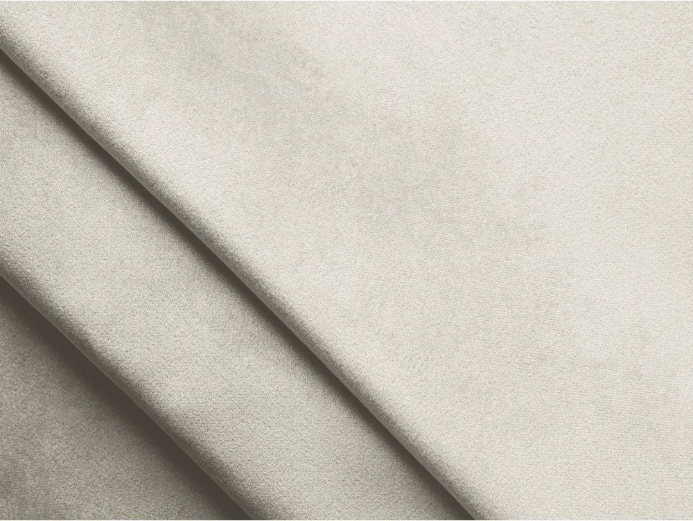 Krémszínű kárpitozott ágyneműtartós franciaágy ágyráccsal 140x200 cm Lemi – Makamii