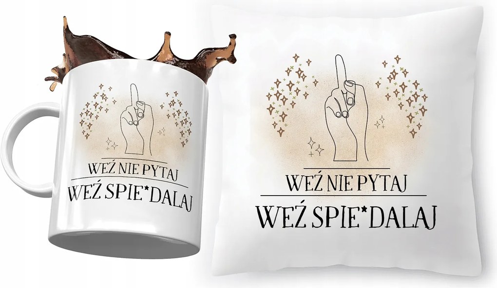 Vicces vicces párna bögre ajándék szett fényképes nyomtatással