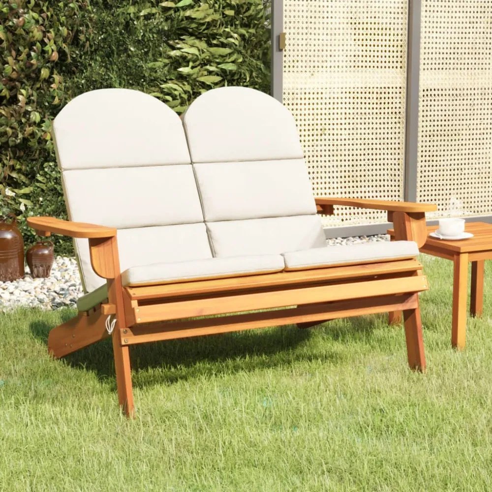 tömör akácfa Adirondack kerti pad párnával