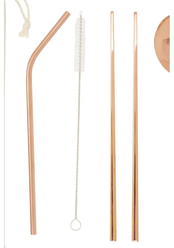 Rézszínű rozsdamentes acél evőeszköz készlet 6 db-os Mimo – Premier Housewares