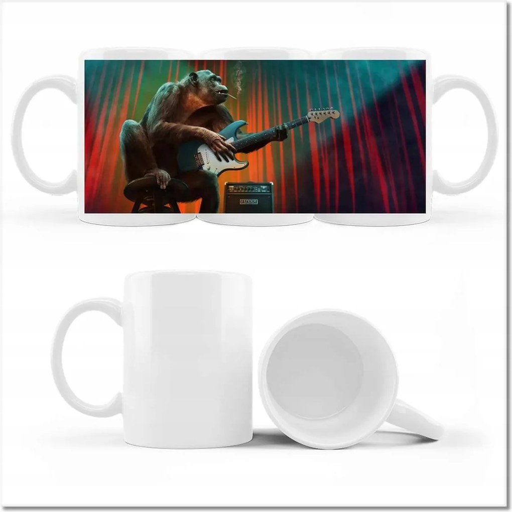 Nyomott mintás bögre De majom vagy