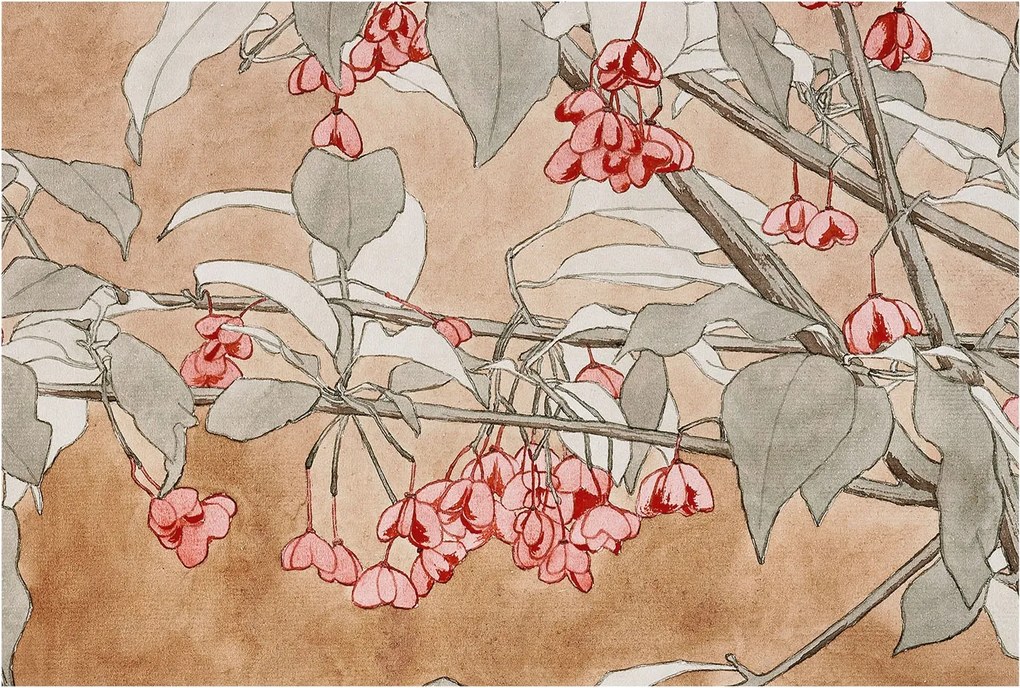 Fotótapéta Flizelin Dekoratív tapéta Virágos harmónia 104x70 Ragasztó