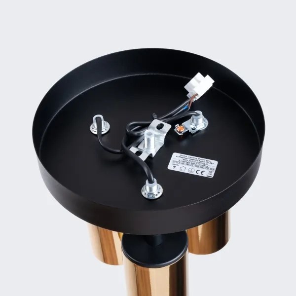 Sollux SL.1385 - Spotlámpa WINX 3xGU10/10W/230V fekete/arany