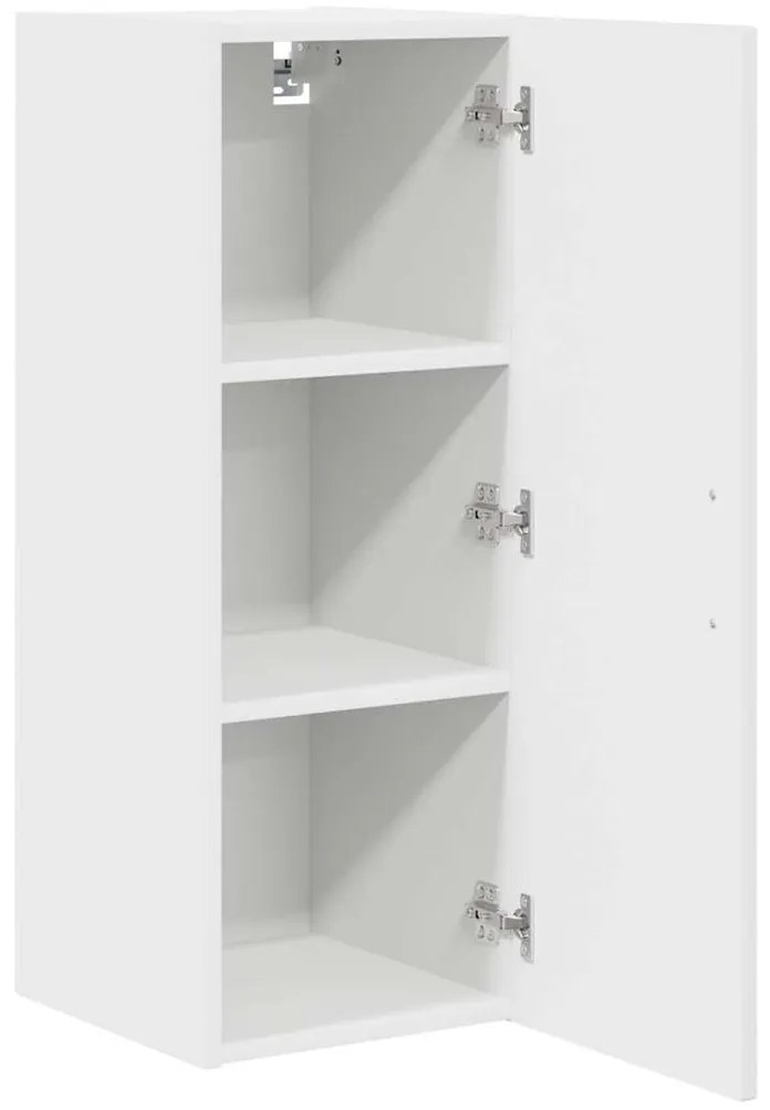 Fali konyhaszekrény Magas Fényű Fehér 30 x 31 x 80 cm Faanyag